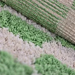 Shaggy szőnyeg - Atrani Natural Cotton Shaggy (zöld)