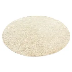 Kerek szőnyeg - Celina Natural Cotton Shaggy (törtfehér/bézs)