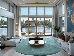 Kerek szőnyegek - Cloud Super Soft (világoskék)