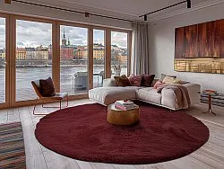 Kerek szőnyegek - Cloud Super Soft (piros)