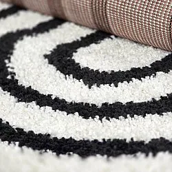 Shaggy szőnyeg - Cluny (fehér/fekete)