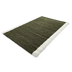 Shaggy szőnyeg - Conques (zöld/fehér)