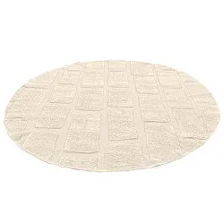 Kerek szőnyeg - Cyrus Natural Cotton Shaggy (bézs)