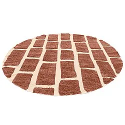 Kerek szőnyeg - Cyrus Natural Cotton Shaggy (barna)