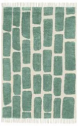 Shaggy szőnyeg - Cyrus Natural Cotton Shaggy (zöld)