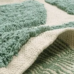 Kerek szőnyeg - Cyrus Natural Cotton Shaggy (zöld)