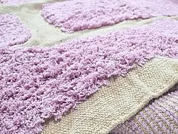 Kerek szőnyeg - Cyrus Natural Cotton Shaggy (lila)