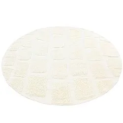 Kerek szőnyeg - Cyrus Natural Cotton Shaggy (piszkosfehér)