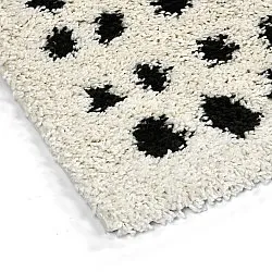 Shaggy szőnyeg - Dotty (fekete/fehér)