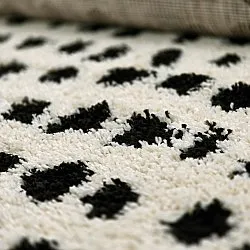 Shaggy szőnyeg - Dotty (fekete/fehér)
