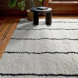 Shaggy szőnyeg - Eze (fehér/fekete)