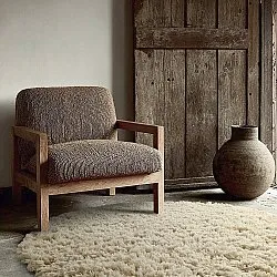 Kerek szőnyeg - Fassale Hand Woven Wool Shaggy (krém)