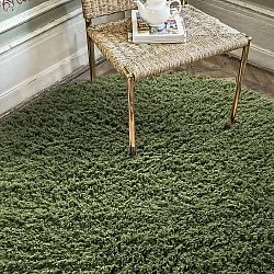 Kerek szőnyeg - Fassale Hand Woven Wool Shaggy (moha zöld)