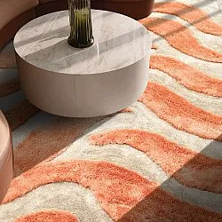 Shaggy szőnyeg - Fergana (krém/narancs)