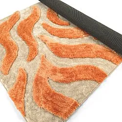Shaggy szőnyeg - Fergana (krém/narancs)