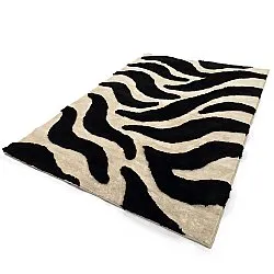 Shaggy szőnyeg - Fergana (krém/fekete)