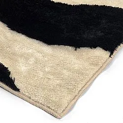 Shaggy szőnyeg - Fergana (krém/fekete)