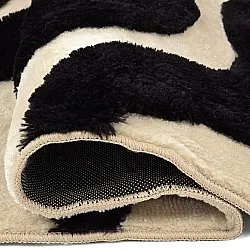 Shaggy szőnyeg - Fergana (krém/fekete)