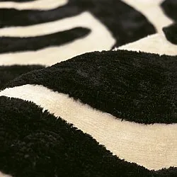 Shaggy szőnyeg - Fergana (krém/fekete)