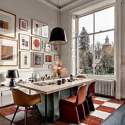 Shaggy szőnyeg - Gordes (narancs/fehér)