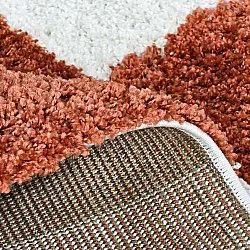 Shaggy szőnyeg - Gordes (narancs/fehér)