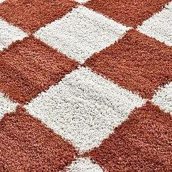 Shaggy szőnyeg - Gordes (narancs/fehér)