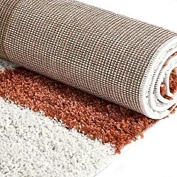 Shaggy szőnyeg - Gordes (narancs/fehér)