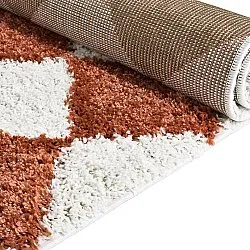 Shaggy szőnyeg - Albi (fehér/narancs)