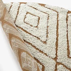 Kerek szőnyeg - Holwell Natural Cotton Shaggy (törtfehér/barna)