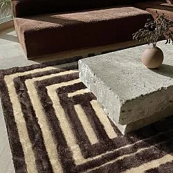 Shaggy szőnyeg - Karbala (bézs/barna)