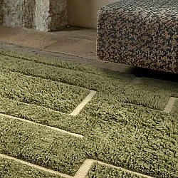 Shaggy szőnyeg - Kiberg Hand Woven Wool Shaggy (zöld)