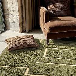 Shaggy szőnyeg - Kiberg Hand Woven Wool Shaggy (zöld)