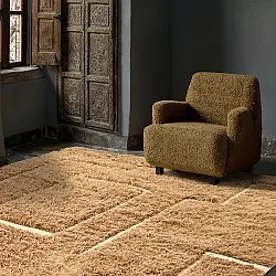 Shaggy szőnyeg - Kiberg Hand Woven Wool Shaggy (bézs)