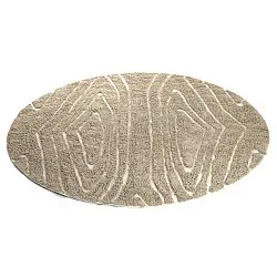 Kerek szőnyeg - Kindon Natural Cotton Shaggy (bézs/fehér)