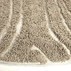 Kerek szőnyeg - Kindon Natural Cotton Shaggy (bézs/fehér)