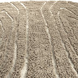 Kerek szőnyeg - Kindon Natural Cotton Shaggy (bézs/fehér)