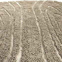 Kerek szőnyeg - Kindon Natural Cotton Shaggy (bézs/fehér)