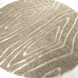 Kerek szőnyeg - Kindon Natural Cotton Shaggy (bézs/fehér)