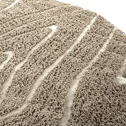 Kerek szőnyeg - Kindon Natural Cotton Shaggy (bézs/fehér)