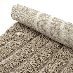 Kerek szőnyeg - Kindon Natural Cotton Shaggy (bézs/fehér)