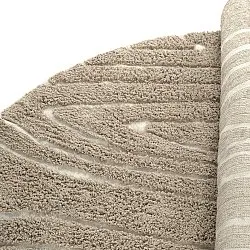 Kerek szőnyeg - Kindon Natural Cotton Shaggy (bézs/fehér)