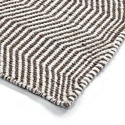 Gyapjúszőnyeg - Larkana (barna/fehér)