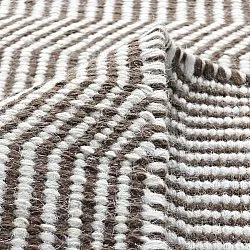 Gyapjúszőnyeg - Larkana (barna/fehér)