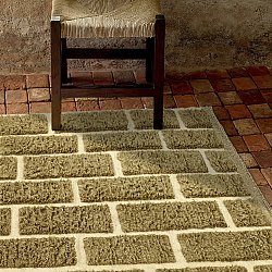 Shaggy szőnyeg - Leknes Hand Woven Wool Shaggy (zöld)