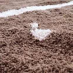 Shaggy szőnyeg - Leora Natural Cotton Shaggy (barna/lila)