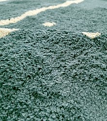 Kerek szőnyeg - Leora Natural Cotton Shaggy (zöld)