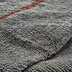 Kerek szőnyeg - Leora Natural Cotton Shaggy (fekete/barna)