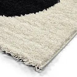 Shaggy szőnyeg - Maron (fekete/fehér)