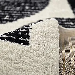 Shaggy szőnyeg - Maron (fekete/fehér)