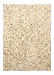 Shaggy szőnyeg - Methoni Check Cotton Shaggy (krém/világossárga)